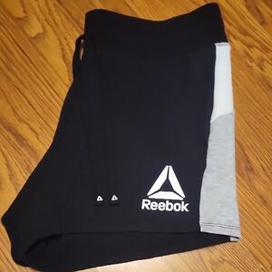Reebok Black and Gray Workout Shorts